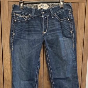 ARIAT Women's R.e.a.l Mid Rise Boot Cut Jean Regular Size 30R